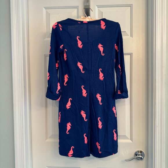 Lilly Pulitzer Ocean Ridge Dress, Resort Navy Horsing Around Motif, Size XXS - Picture 3 of 4